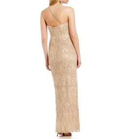 Aidan Mattox - MD1E200658 Ornate Embroidered Lace Gown Formal Gowns