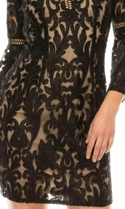 Cocktail Dresses Aidan Mattox - MD1E201378 Bateau Sheath Short Dress