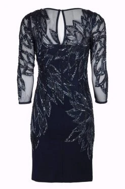 Cocktail Dresses Aidan Mattox - MD1E201969 Embellished Quarter Length Sleeve Dress 10 Cocktail Dresses Aidan Mattox - MD1E201969 Embellished Quarter Length Sleeve Dress