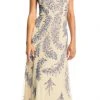 Aidan Mattox - MD1E202204 Embellished V-neck High Low Dress Formal Gowns