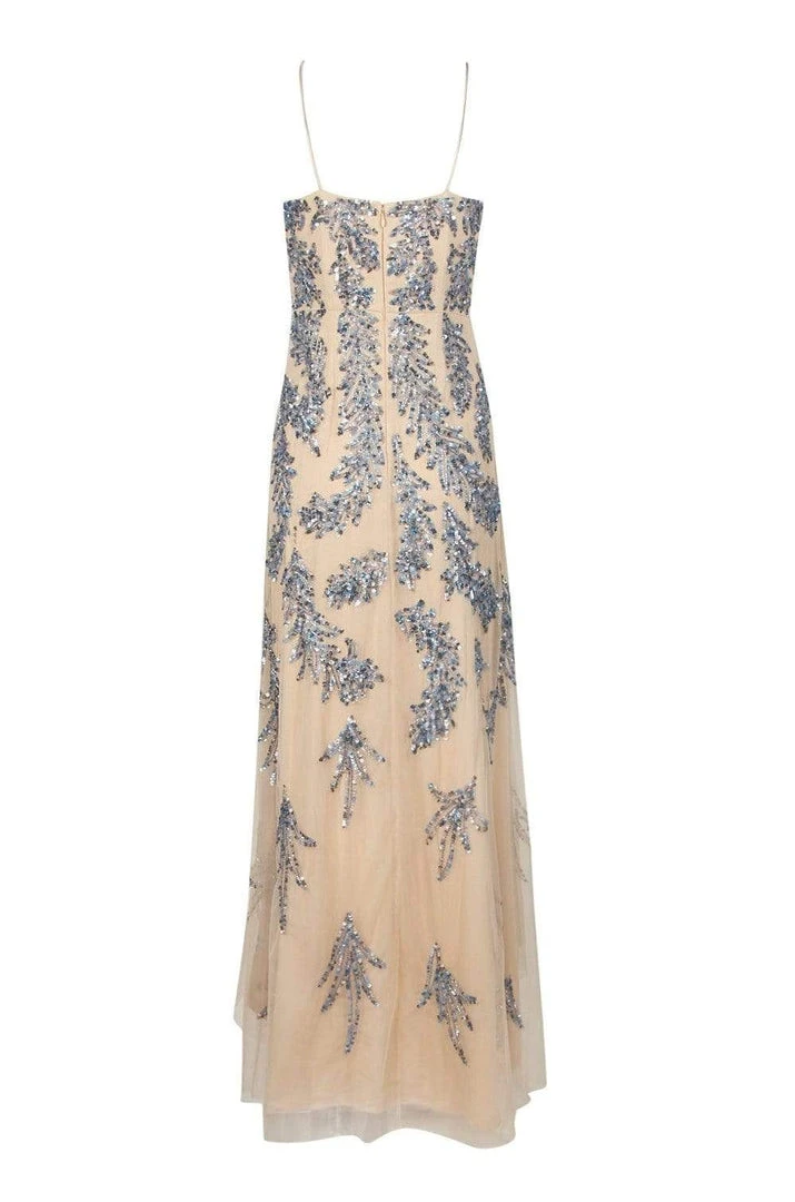 Aidan Mattox - MD1E202204 Embellished V-neck High Low Dress Formal Gowns 5 Aidan Mattox - MD1E202204 Embellished V-neck High Low Dress Formal Gowns