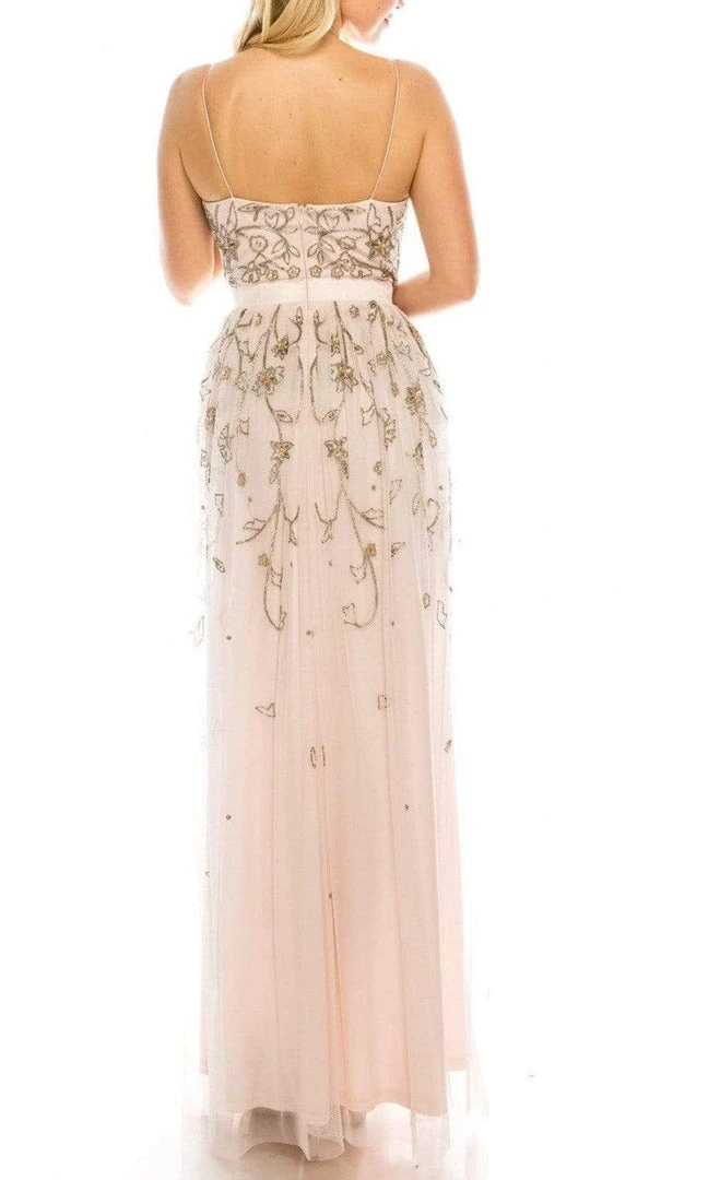 Aidan Mattox - MD1E202303 Sweetheart Thin Strapped Beaded Dress 4 Aidan Mattox - MD1E202303 Sweetheart Thin Strapped Beaded Dress