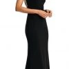 Aidan Mattox - MD1E202412 Embellished Taffeta Bateau Trumpet Dress