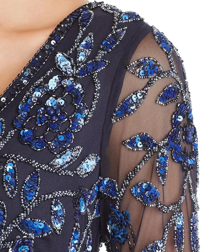 Formal Gowns Aidan Mattox - MD1E203314 Embellished Sheer Long Sleeves A-line Dress 5 Formal Gowns Aidan Mattox - MD1E203314 Embellished Sheer Long Sleeves A-line Dress