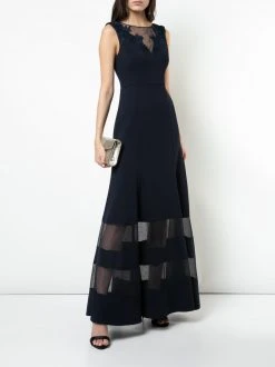 Formal Gowns Aidan Mattox - MD1E203970 Sleeveless Illusion Panel Mermaid Dress