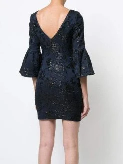 Aidan Mattox - MN1E201567 Jacquard Bateau Sheath Dress