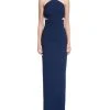 Aidan Mattox - MN1E202134 Halter Crepe Cutout Column Evening Gown Formal Gowns 1 Aidan Mattox - MN1E202134 Halter Crepe Cutout Column Evening Gown Formal Gowns