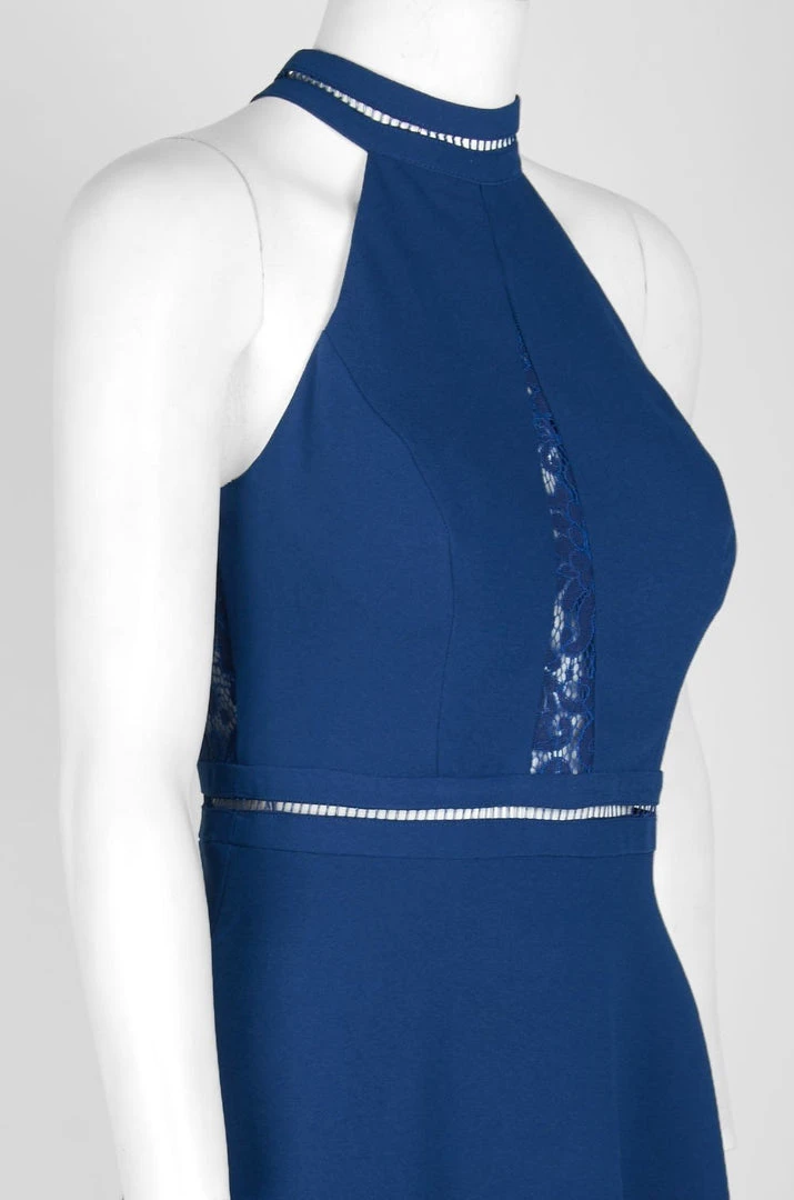 Cocktail Dresses Aidan Mattox - MN1E202466 Lace High Halter A-line Cocktail Dress 8 Cocktail Dresses Aidan Mattox - MN1E202466 Lace High Halter A-line Cocktail Dress