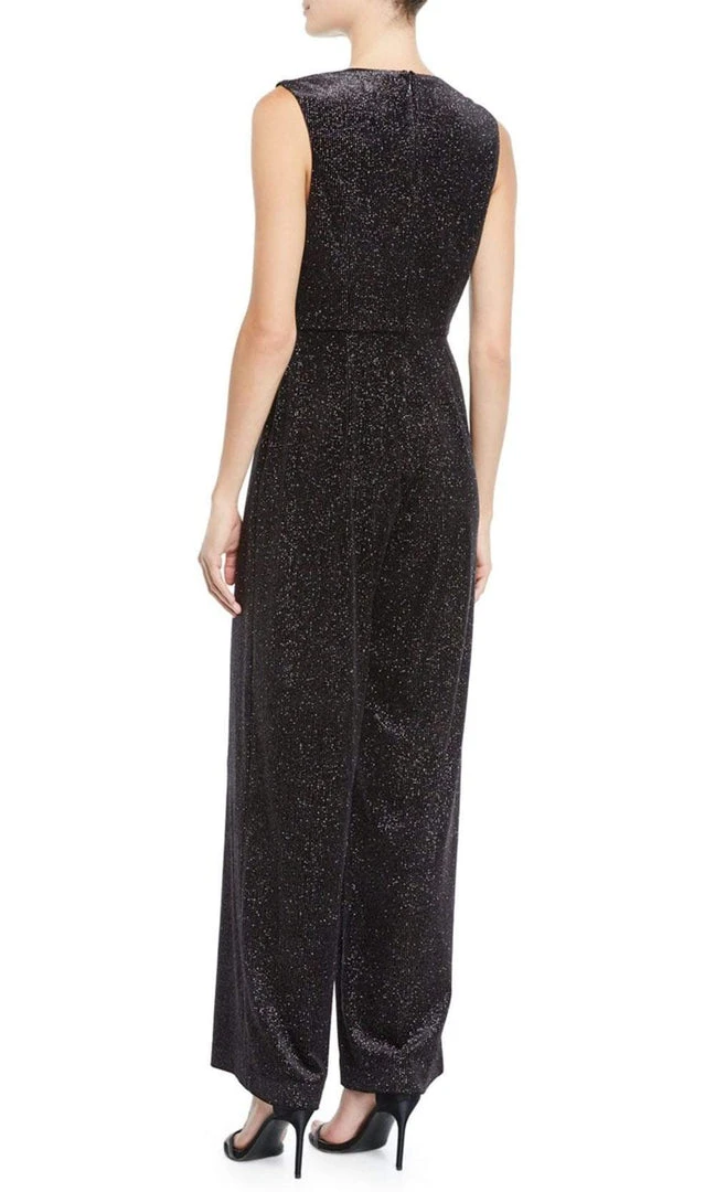 Plus Size Dresses Aidan Mattox - MN1E203728 Sleeveless Metallic Knit V-Neck Jumpsuit 4 Plus Size Dresses Aidan Mattox - MN1E203728 Sleeveless Metallic Knit V-Neck Jumpsuit