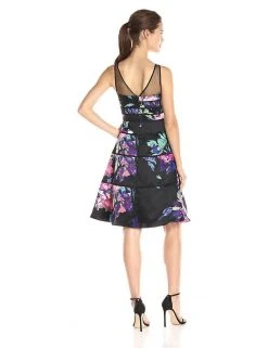 Cocktail Dresses Aidan Mattox - Piping Illusion Neck Dress 54469090 5 Cocktail Dresses Aidan Mattox - Piping Illusion Neck Dress 54469090