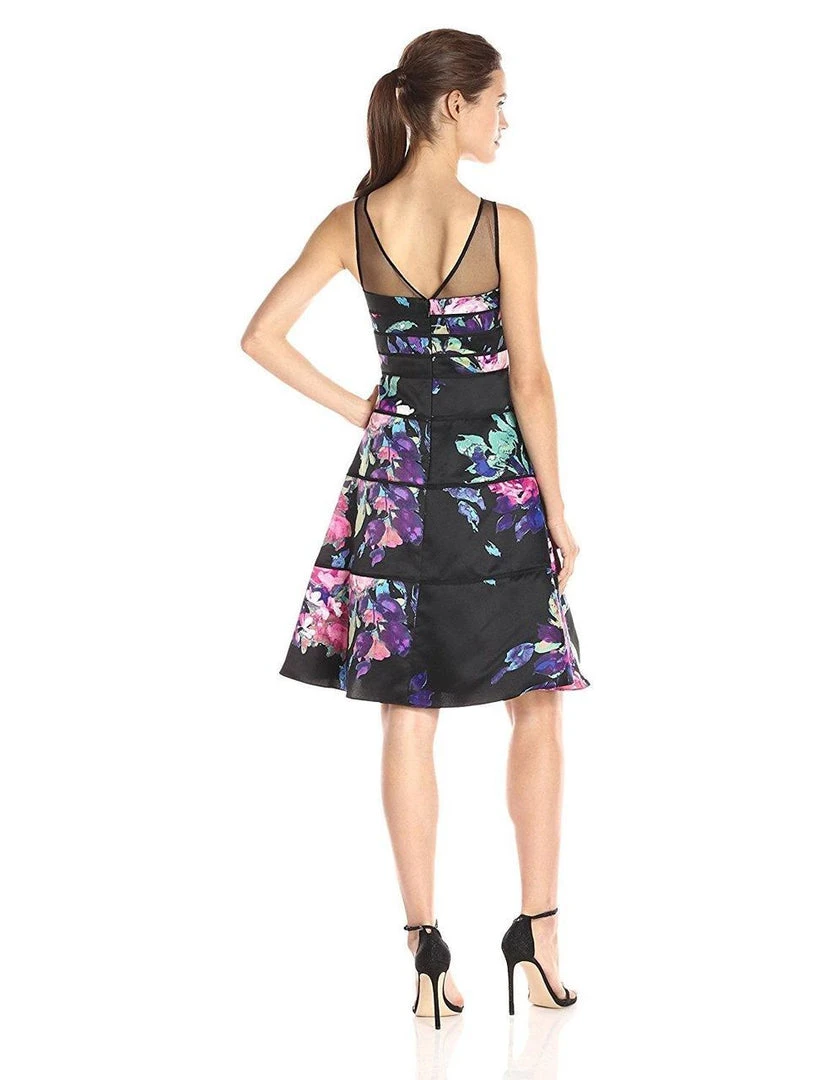 Cocktail Dresses Aidan Mattox - Piping Illusion Neck Dress 54469090 4 Cocktail Dresses Aidan Mattox - Piping Illusion Neck Dress 54469090