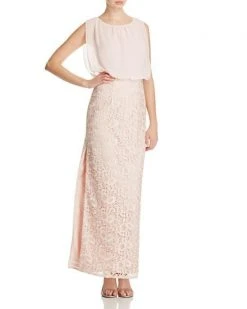 Formal Gowns Aidan Mattox - Sleeveless Lace Long Dress 251704760