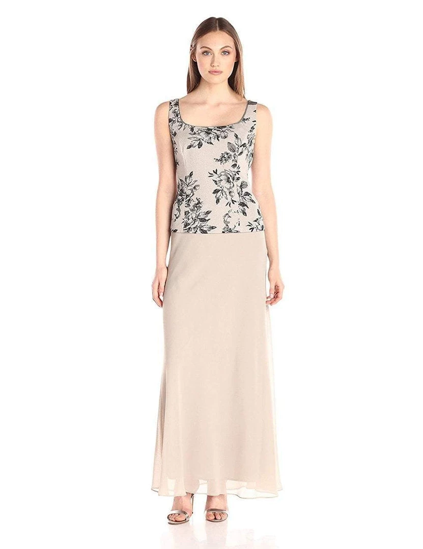 Alex Evenings - 125607 Floral Printed Sheath Dress With Jacket 6 Alex Evenings - 125607 Floral Printed Sheath Dress With Jacket