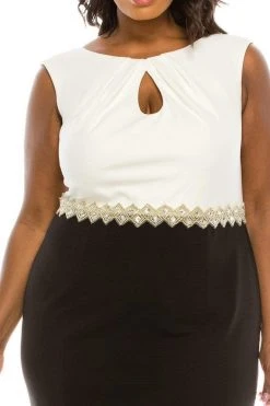 Alex Evenings - 460108 Cap Sleeve Colorblock Long Gown