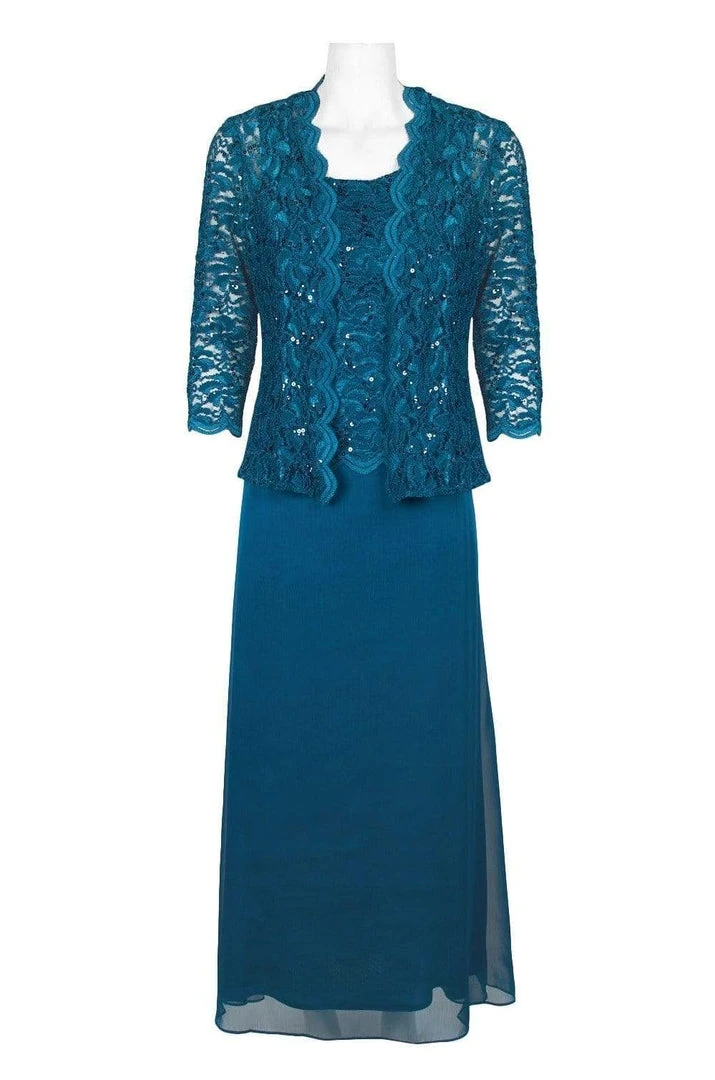 Alex Evenings - 81122131 Two-Piece Sequined Lace Dress With Jacket 7 Alex Evenings - 81122131 Two-Piece Sequined Lace Dress With Jacket