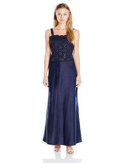 Alex Evenings - 81122152 Lace Bodice Long A-Line Dress With Jacket Formal Gowns