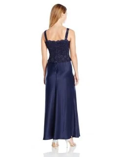 Alex Evenings - 81122152 Lace Bodice Long A-Line Dress With Jacket Formal Gowns