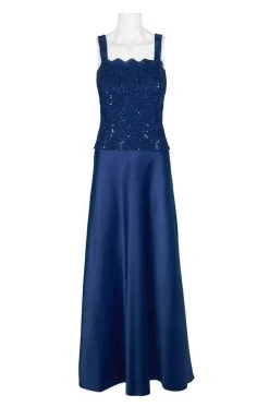Alex Evenings - 81122152 Lace Bodice Long A-Line Dress With Jacket Formal Gowns