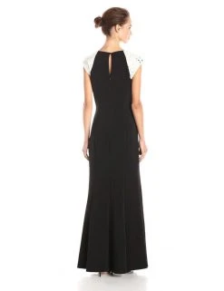 Alex Evenings - Embellished Bateau Neck Jersey Dress 1351159 Formal Gowns