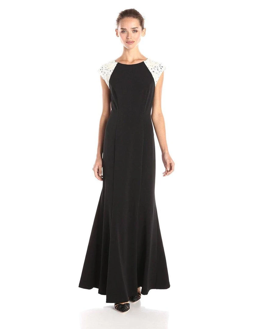 Alex Evenings - Embellished Bateau Neck Jersey Dress 1351159 Formal Gowns 3 Alex Evenings - Embellished Bateau Neck Jersey Dress 1351159 Formal Gowns