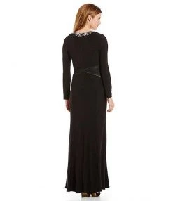 Formal Gowns Alex Evenings - Embellished Jewel Neck Jersey Dress 1351168 5 Formal Gowns Alex Evenings - Embellished Jewel Neck Jersey Dress 1351168