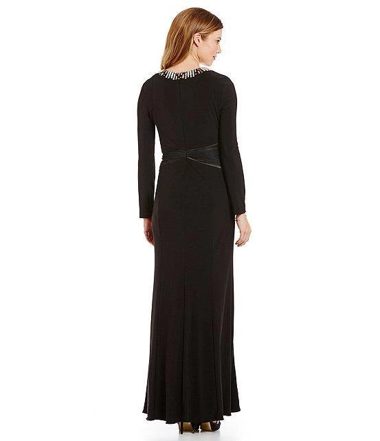 Formal Gowns Alex Evenings - Embellished Jewel Neck Jersey Dress 1351168 4 Formal Gowns Alex Evenings - Embellished Jewel Neck Jersey Dress 1351168