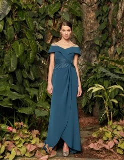 Alexander By Daymor - Draped Off Shoulder Sheath Dress 953