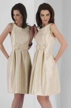 Cocktail Dresses Alexia Designs - Bow Style A-Line Cocktail Dress 4112 - 1 Pc Navy In Size 20 Available