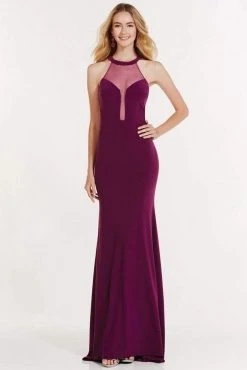 Alyce Paris - 1212 Halter Neck Trumpet Dress With Train Formal Gowns 7 Alyce Paris - 1212 Halter Neck Trumpet Dress With Train Formal Gowns