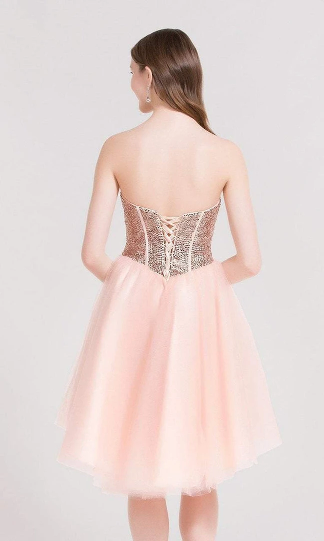 Alyce Paris - 2641 Jeweled Sweetheart High Low A-line Dress 4 Alyce Paris - 2641 Jeweled Sweetheart High Low A-line Dress