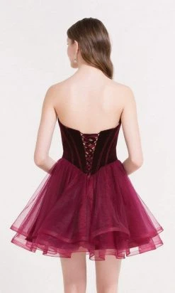 Alyce Paris - 2643 Velvet Sweetheart Tulle A-line Dress