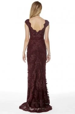 Alyce Paris - 27042 Scalloped Lace Sheath Evening Dress