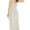Alyce Paris - 27357 Sequined V-Neck Sheath Dress Formal Gowns