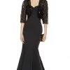 Alyce Paris - 27401 Lace Enclosed Back 3/4 Sleeves Bolero Formal Gowns 2 Alyce Paris - 27401 Lace Enclosed Back 3/4 Sleeves Bolero Formal Gowns