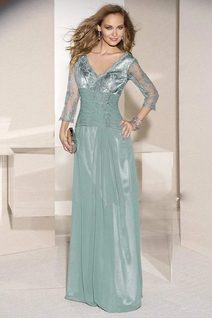 Alyce Paris - 29364 Ruched V-neck A-line Dress - 1 Pc Blue Coral In Size 16 Available Formal Gowns 6 Alyce Paris - 29364 Ruched V-neck A-line Dress - 1 Pc Blue Coral In Size 16 Available Formal Gowns