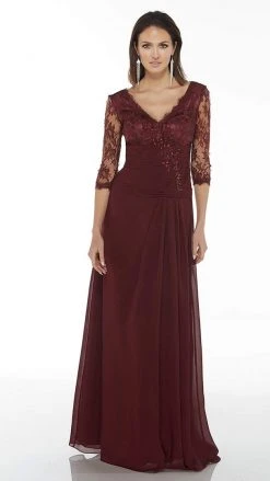 Alyce Paris - 29364 Ruched V-neck A-line Dress - 1 Pc Blue Coral In Size 16 Available Formal Gowns 8 Alyce Paris - 29364 Ruched V-neck A-line Dress - 1 Pc Blue Coral In Size 16 Available Formal Gowns