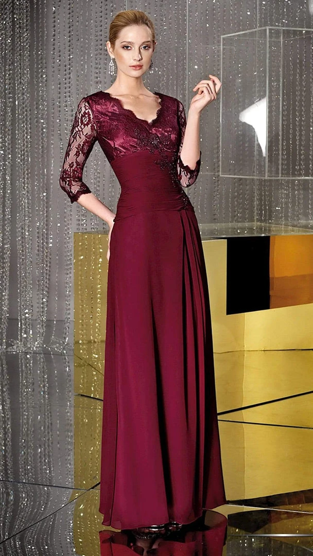 Alyce Paris - 29364 Ruched V-neck A-line Dress - 1 Pc Blue Coral In Size 16 Available Formal Gowns 3 Alyce Paris - 29364 Ruched V-neck A-line Dress - 1 Pc Blue Coral In Size 16 Available Formal Gowns