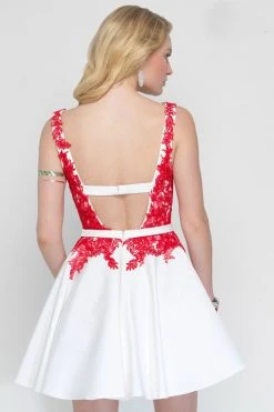 Alyce Paris - 3689 Dress In Diamond White Red