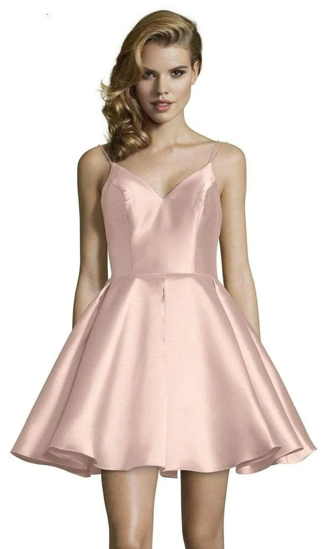 Cocktail Dresses Alyce Paris - 3764 Sleeveless V Neck Double Strapped Fit And Flare Cocktail Dress - 2 Pcs French Pink In Sizes 4 And 14 Available 3 Cocktail Dresses Alyce Paris - 3764 Sleeveless V Neck Double Strapped Fit And Flare Cocktail Dress - 2 Pcs French Pink In Sizes 4 And 14 Available