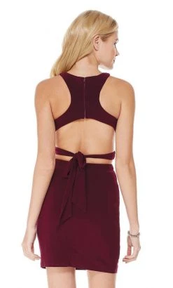 Cocktail Dresses Alyce Paris - 4006 Two-Piece Crisscross Strapped Midriff Jersey Dress 5 Cocktail Dresses Alyce Paris - 4006 Two-Piece Crisscross Strapped Midriff Jersey Dress