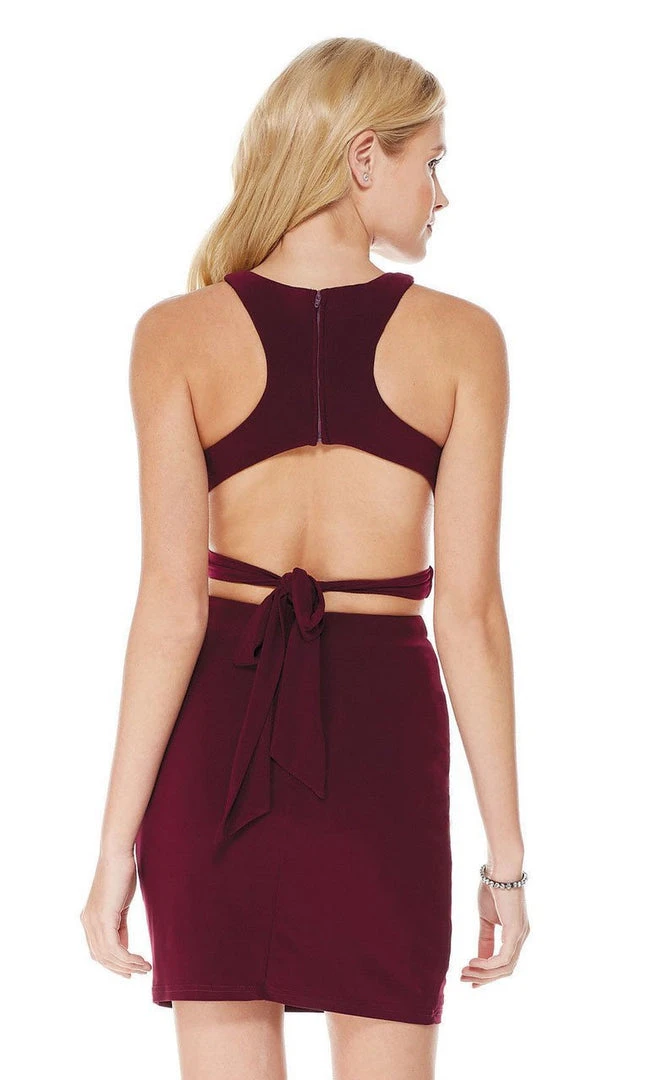 Cocktail Dresses Alyce Paris - 4006 Two-Piece Crisscross Strapped Midriff Jersey Dress 4 Cocktail Dresses Alyce Paris - 4006 Two-Piece Crisscross Strapped Midriff Jersey Dress