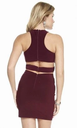 Alyce Paris - 4093 Two-Piece Crisscross Pleated Cutout Dress Cocktail Dresses