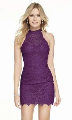 Cocktail Dresses Alyce Paris - 4440 Beaded Halter Cocktail Dress
