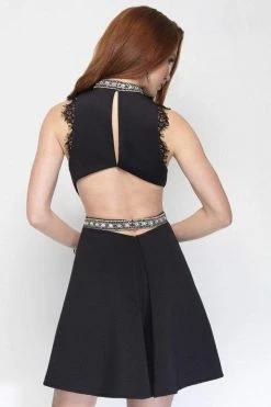 Cocktail Dresses Alyce Paris 4456 Jersey Skater Dress - 1 Pc Black In Size 6 Available