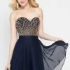 Alyce Paris - 46573 Dress In Navy-Gold
