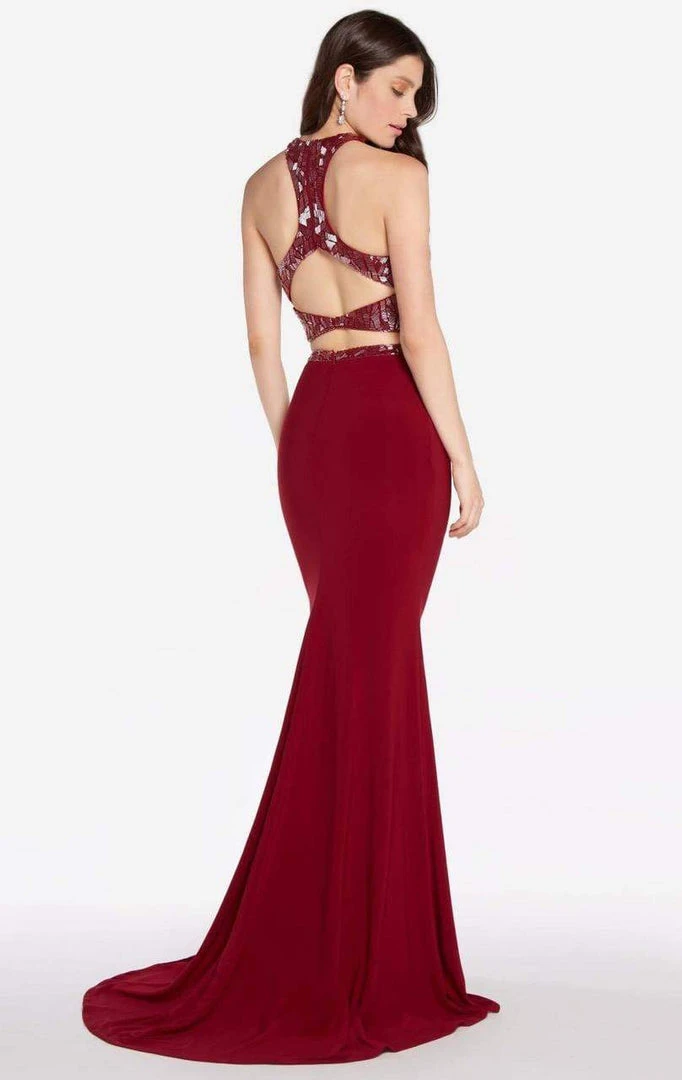 Formal Gowns Alyce Paris - 60013 Two Piece Halter Trumpet Dress 4 Formal Gowns Alyce Paris - 60013 Two Piece Halter Trumpet Dress