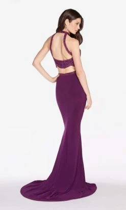 Alyce Paris - 60014 Two-Piece Ornate High Halter Mermaid Gown