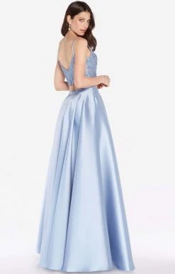 Alyce Paris - 60056 Lace Bodice Two Piece Mikado A-Line Gown Formal Gowns