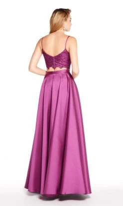 Alyce Paris - 60056 Lace Bodice Two Piece Mikado A-Line Gown Formal Gowns