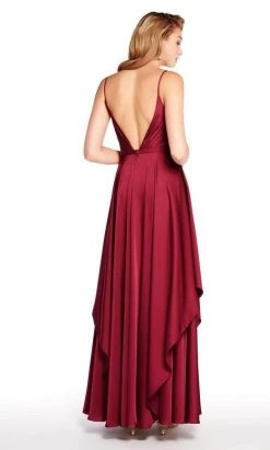 Alyce Paris - 60091 Ruched Plunging Tiered Evening Dress Formal Gowns